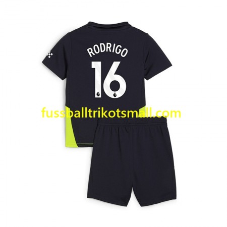 Fußballtrikots Manchester City RODRIGO 16 Kinder 2024-2025 Kurzarm Auswärts-trikot kaufen